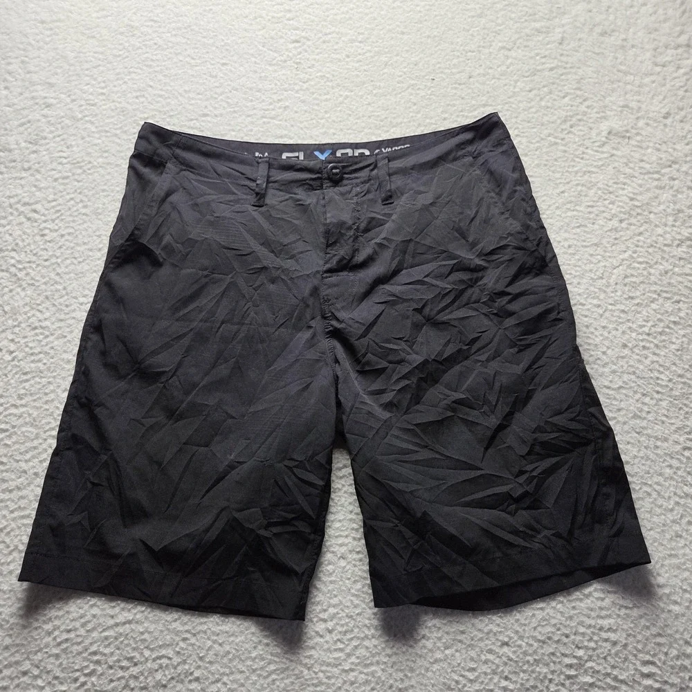 Salt Life SLX-QD Shorts Mens 34 Black Microfiber Chino 10 Inseam Quick Dry